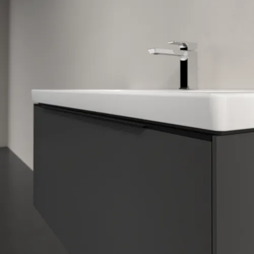 VILLEROY BOCH Subway 3.0 Vanity unit, s osvětlením, 1 zásuvka, 973 x 429 x 478 mm, grafitová barva #C569L1VR, obrázek 6