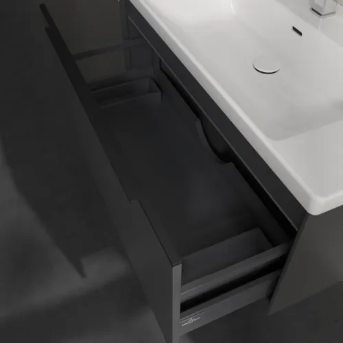 VILLEROY BOCH Subway 3.0 Vanity unit, s osvětlením, 1 zásuvka, 973 x 429 x 478 mm, grafitová barva #C569L1VR, obrázek 7