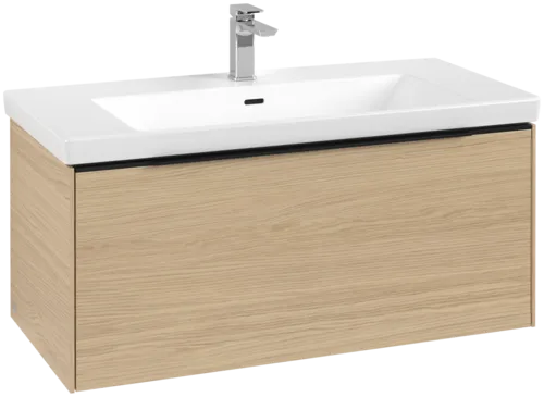 VILLEROY BOCH Subway 3.0 Vanity unit, s osvětlením, 1 zásuvka, 973 x 429 x 478 mm, dub severský #C569L1VJ