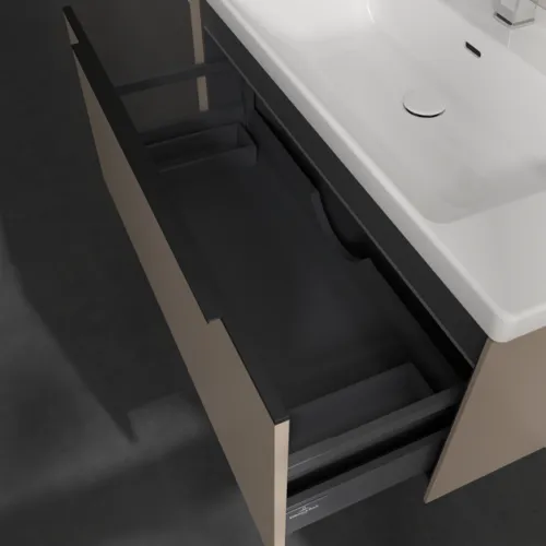 VILLEROY BOCH Subway 3.0 Vanity unit, s osvětlením, 1 zásuvka, 973 x 429 x 478 mm, taupe #C569L1VM, obrázek 7