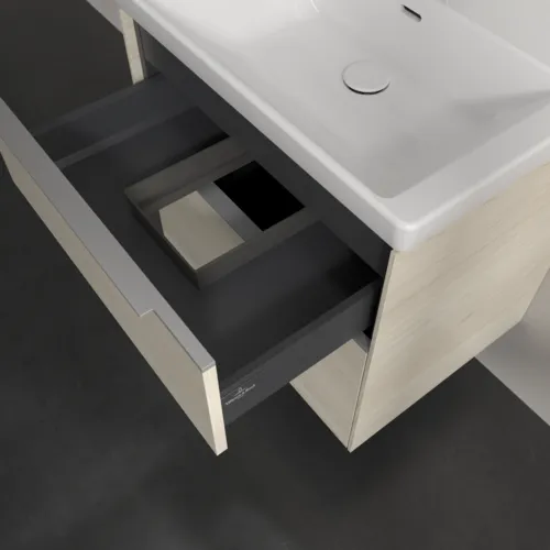 VILLEROY BOCH Subway 3.0 Vanity unit, 2 výsuvy, 622 x 576 x 478 mm, bílý dub #C57600AA, obrázek 7