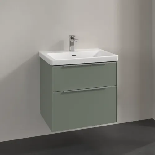 VILLEROY BOCH Subway 3.0 Vanity unit, 2 výsuvy, 622 x 576 x 478 mm, Soft Green #C57600AF, obrázek 2