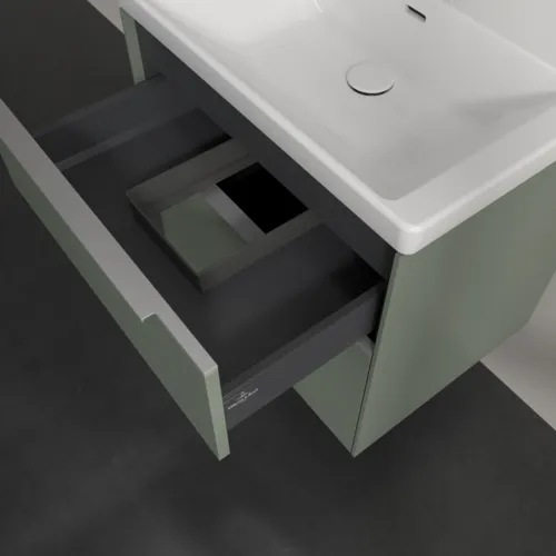VILLEROY BOCH Subway 3.0 Vanity unit, 2 výsuvy, 622 x 576 x 478 mm, Soft Green #C57600AF, obrázek 7