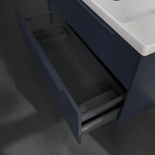 VILLEROY BOCH Subway 3.0 Vanity unit, s osvětlením, 2 výsuvy, 973 x 576 x 478 mm, Marine Blue #C570L2VQ, obrázek 7