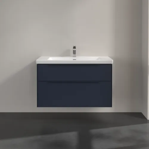 VILLEROY BOCH Subway 3.0 Vanity unit, s osvětlením, 2 výsuvy, 973 x 576 x 478 mm, Marine Blue #C570L2VQ, obrázek 3