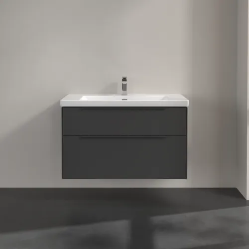 VILLEROY BOCH Subway 3.0 Vanity unit, s osvětlením, 2 výsuvy, 973 x 576 x 478 mm, grafitová barva #C570L2VR, obrázek 3