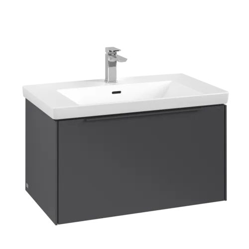 VILLEROY BOCH Subway 3.0 Vanity unit, 1 zásuvka, 772 x 429 x 478 mm, grafitová barva #C57302VR