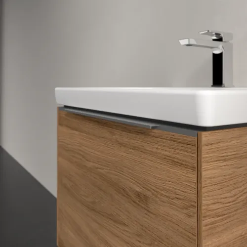 VILLEROY BOCH Subway 3.0 Vanity unit, s osvětlením, 1 zásuvka, 572 x 429 x 478 mm, dub Kansas #C577L0RH, obrázek 6