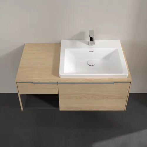 VILLEROY BOCH Subway 3.0 Vanity unit, s osvětlením, 2 výsuvy, 1001 x 423 x 516 mm, Severský dub / Severský dub #C571L0VJ, obrázek 4
