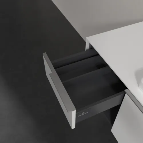 VILLEROY BOCH Subway 3.0 Vanity unit, s osvětlením, 2 výsuvy, 1001 x 423 x 516 mm, Brilliant White / Brilliant White #C571L0VE, obrázek 8