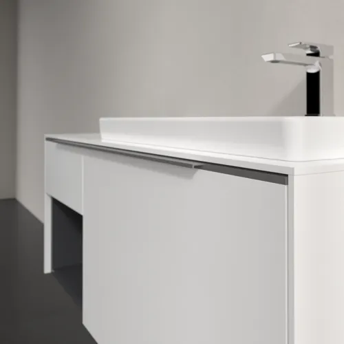 VILLEROY BOCH Subway 3.0 Vanity unit, s osvětlením, 2 výsuvy, 1001 x 423 x 516 mm, Brilliant White / Brilliant White #C571L0VE, obrázek 6
