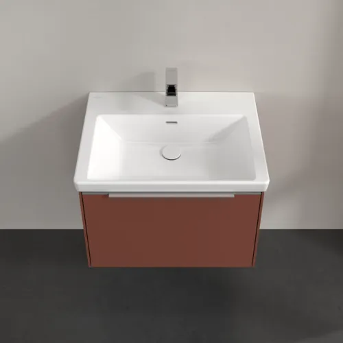 VILLEROY BOCH Subway 3.0 Vanity unit, 1 zásuvka, 622 x 429 x 478 mm, vínově červená #C57500AH, obrázek 4