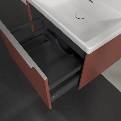 VILLEROY BOCH Subway 3.0 Vanity unit, 1 zásuvka, 622 x 429 x 478 mm, vínově červená #C57500AH, obrázek 7