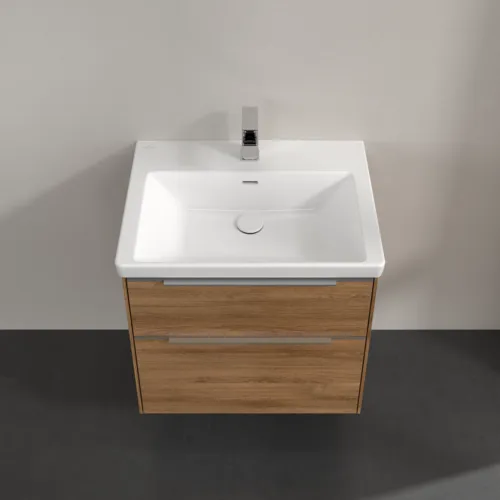 VILLEROY BOCH Subway 3.0 Vanity unit, s osvětlením, 2 výsuvy, 622 x 576 x 478 mm, dub Kansas #C576L0RH, obrázek 4