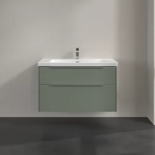 VILLEROY BOCH Subway 3.0 Vanity unit, 2 výsuvy, 973 x 576 x 478 mm, Soft Green #C57000AF, obrázek 3
