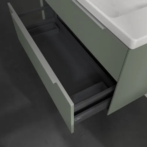 VILLEROY BOCH Subway 3.0 Vanity unit, 2 výsuvy, 973 x 576 x 478 mm, Soft Green #C57000AF, obrázek 6