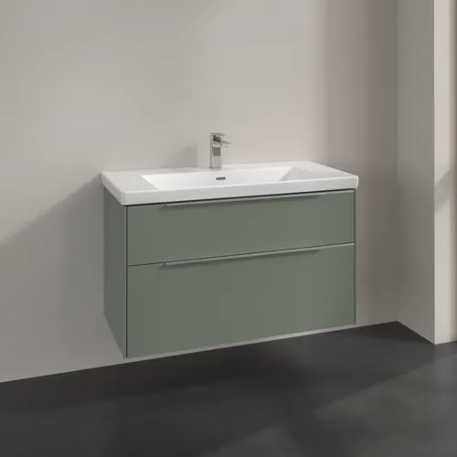 VILLEROY BOCH Subway 3.0 Vanity unit, 2 výsuvy, 973 x 576 x 478 mm, Soft Green #C57000AF, obrázek 2