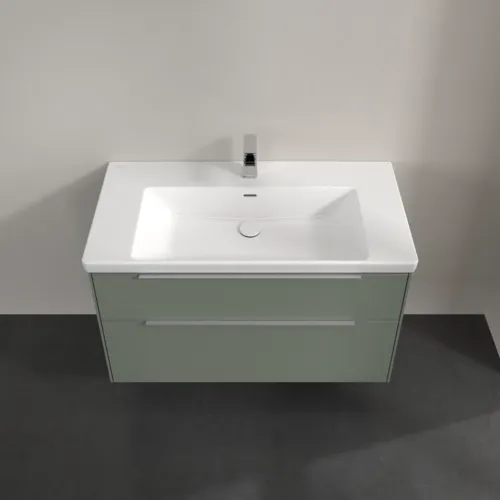 VILLEROY BOCH Subway 3.0 Vanity unit, 2 výsuvy, 973 x 576 x 478 mm, Soft Green #C57000AF, obrázek 4