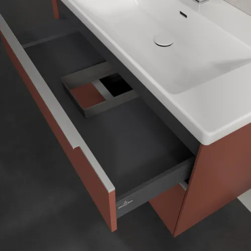 VILLEROY BOCH Subway 3.0 Vanity unit, 2 výsuvy, 973 x 576 x 478 mm, Vínově červená #C57000AH, obrázek 7