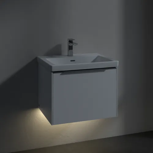 VILLEROY BOCH Subway 3.0 Vanity unit, s osvětlením, 1 zásuvka, 572 x 429 x 478 mm, Brilliant White #C577L0VE, obrázek 5