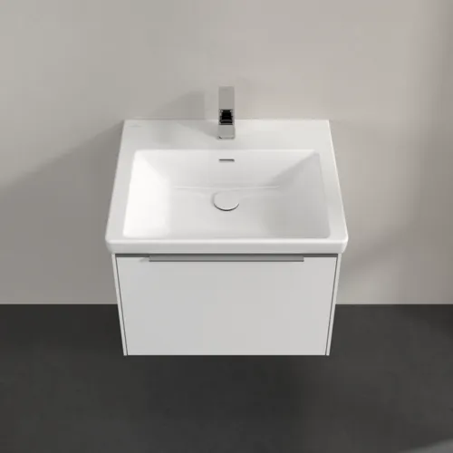 VILLEROY BOCH Subway 3.0 Vanity unit, s osvětlením, 1 zásuvka, 572 x 429 x 478 mm, Brilliant White #C577L0VE, obrázek 4