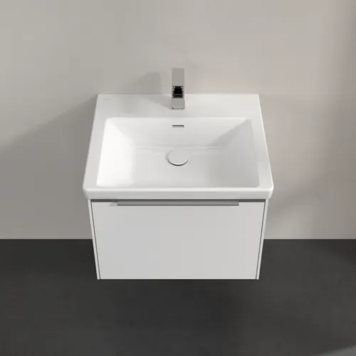 VILLEROY BOCH Subway 3.0 Vanity unit, s osvětlením, 1 zásuvka, 572 x 429 x 478 mm, čistě bílá #C577L0VF, obrázek 4