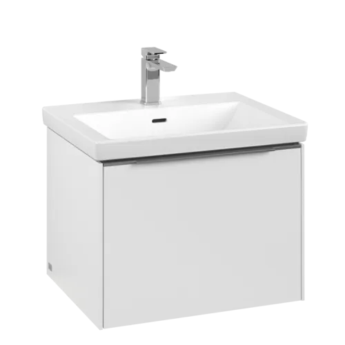 VILLEROY BOCH Subway 3.0 Vanity unit, s osvětlením, 1 zásuvka, 572 x 429 x 478 mm, čistě bílá #C577L0VF