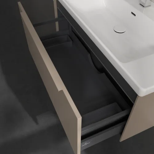 VILLEROY BOCH Subway 3.0 Vanity unit, s osvětlením, 1 zásuvka, 973 x 429 x 478 mm, taupe #C569L2VM, obrázek 7