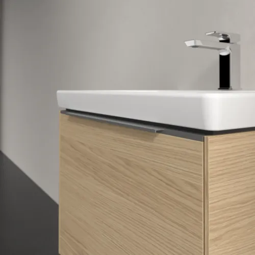 VILLEROY BOCH Subway 3.0 Vanity unit, s osvětlením, 1 zásuvka, 572 x 429 x 478 mm, dub severský #C577L0VJ, obrázek 6