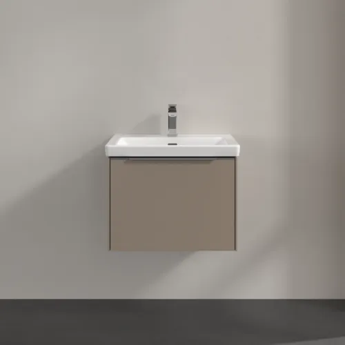 VILLEROY BOCH Subway 3.0 Vanity unit, s osvětlením, 1 zásuvka, 572 x 429 x 478 mm, taupe #C577L0VM, obrázek 3