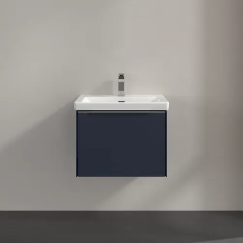 VILLEROY BOCH Subway 3.0 Vanity unit, s osvětlením, 1 zásuvka, 572 x 429 x 478 mm, Marine Blue #C577L0VQ, obrázek 3
