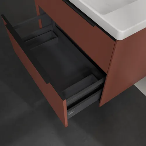 VILLEROY BOCH Subway 3.0 Vanity unit, 2 výsuvy, 772 x 576 x 478 mm, Vínově červená #C57401AH, obrázek 6