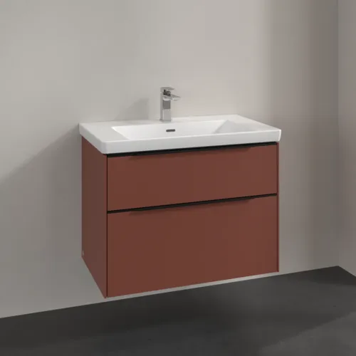 VILLEROY BOCH Subway 3.0 Vanity unit, 2 výsuvy, 772 x 576 x 478 mm, Vínově červená #C57401AH, obrázek 2