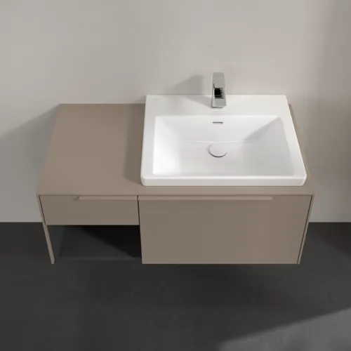 VILLEROY BOCH Subway 3.0 Vanity unit, s osvětlením, 2 výsuvy, 1001 x 423 x 516 mm, taupe / taupe #C571L2VM, obrázek 4