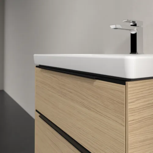 VILLEROY BOCH Subway 3.0 Vanity unit, s osvětlením, 2 výsuvy, 622 x 576 x 478 mm, dub severský #C576L1VJ, obrázek 6