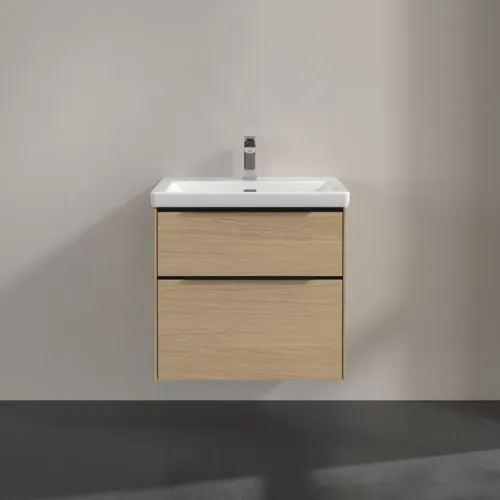 VILLEROY BOCH Subway 3.0 Vanity unit, s osvětlením, 2 výsuvy, 622 x 576 x 478 mm, dub severský #C576L1VJ, obrázek 3