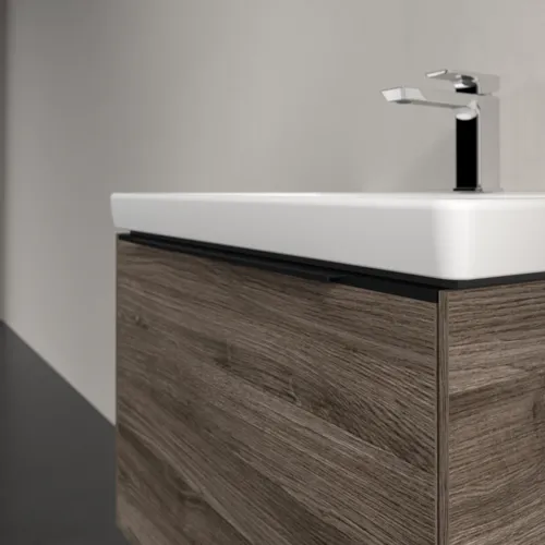 VILLEROY BOCH Subway 3.0 Vanity unit, s osvětlením, 1 zásuvka, 622 x 429 x 478 mm, Stone Oak #C575L1RK, obrázek 6