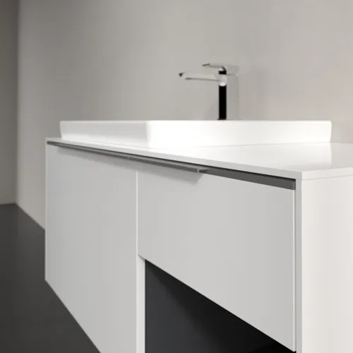 VILLEROY BOCH Subway 3.0 Vanity unit, s osvětlením, 2 výsuvy, 1001 x 423 x 516 mm, Brilliant White / Brilliant White #C572L0VE, obrázek 6