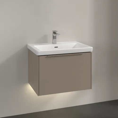 VILLEROY BOCH Subway 3.0 Vanity unit, s osvětlením, 1 zásuvka, 622 x 429 x 478 mm, taupe #C575L2VM, obrázek 2