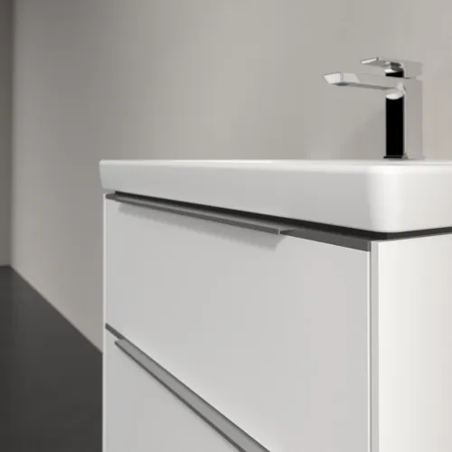 VILLEROY BOCH Subway 3.0 Vanity unit, s osvětlením, 2 výsuvy, 622 x 576 x 478 mm, čistě bílá #C576L0VF, obrázek 6