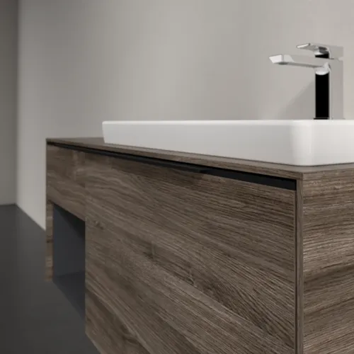 VILLEROY BOCH Subway 3.0 Vanity unit, s osvětlením, 2 výsuvy, 1001 x 423 x 516 mm, Stone Oak / Stone Oak #C571L1RK, obrázek 6