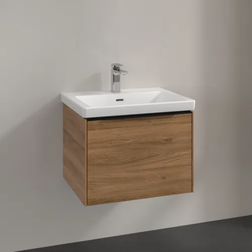 VILLEROY BOCH Subway 3.0 Vanity unit, 1 zásuvka, 572 x 429 x 478 mm, dub Kansas #C57701RH, obrázek 2