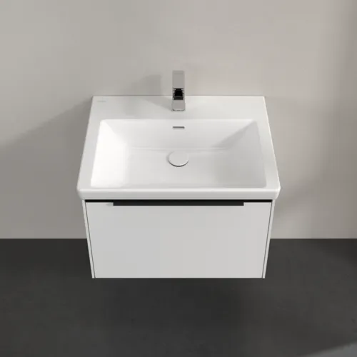 VILLEROY BOCH Subway 3.0 Vanity unit, s osvětlením, 1 zásuvka, 622 x 429 x 478 mm, čistě bílá #C575L1VF, obrázek 4