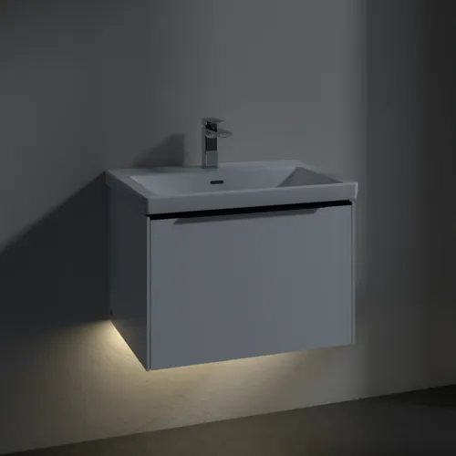 VILLEROY BOCH Subway 3.0 Vanity unit, s osvětlením, 1 zásuvka, 622 x 429 x 478 mm, Brilliant White #C575L1VE, obrázek 5
