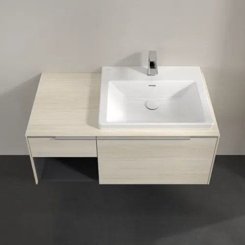VILLEROY BOCH Subway 3.0 Vanity unit, 2 výsuvy, 1001 x 423 x 516 mm, bílý dub / bílý dub #C57100AA, obrázek 4