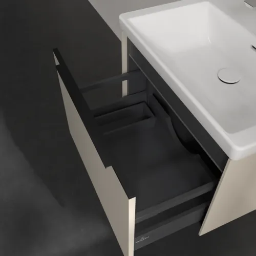 VILLEROY BOCH Subway 3.0 Vanity unit, s osvětlením, 1 zásuvka, 622 x 429 x 478 mm, Cashmere Grey #C575L1VN, obrázek 8