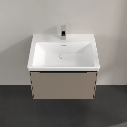 VILLEROY BOCH Subway 3.0 Vanity unit, s osvětlením, 1 zásuvka, 622 x 429 x 478 mm, taupe #C575L1VM, obrázek 4