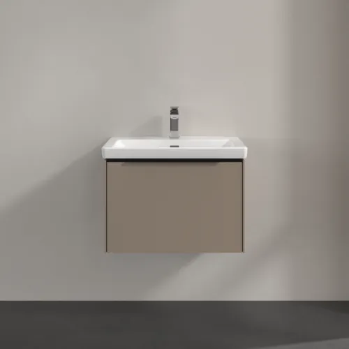 VILLEROY BOCH Subway 3.0 Vanity unit, s osvětlením, 1 zásuvka, 622 x 429 x 478 mm, taupe #C575L1VM, obrázek 3