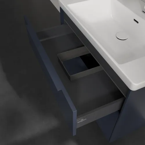 VILLEROY BOCH Subway 3.0 Vanity unit, s osvětlením, 2 výsuvy, 772 x 576 x 478 mm, Marine Blue #C574L2VQ, obrázek 8