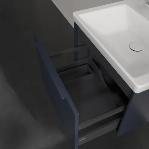 VILLEROY BOCH Subway 3.0 Vanity unit, 1 zásuvka, 572 x 429 x 478 mm, Marine Blue #C57702VQ, obrázek 6